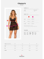 Chemeris babydoll et String - Noire