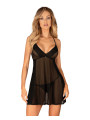 Latinesa babydoll et String - Noire