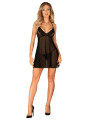 Latinesa babydoll et String - Noire