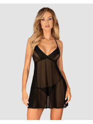 Latinesa babydoll et String - Noire