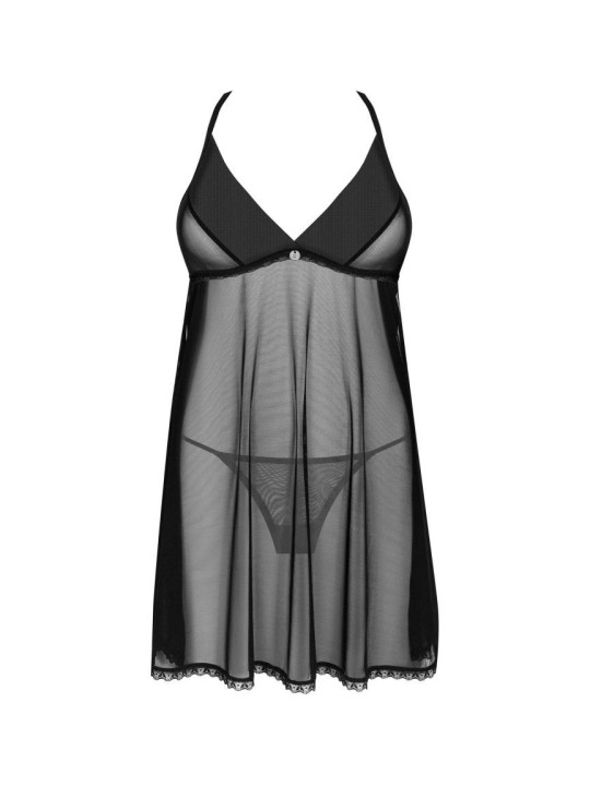 Latinesa babydoll et String - Noire