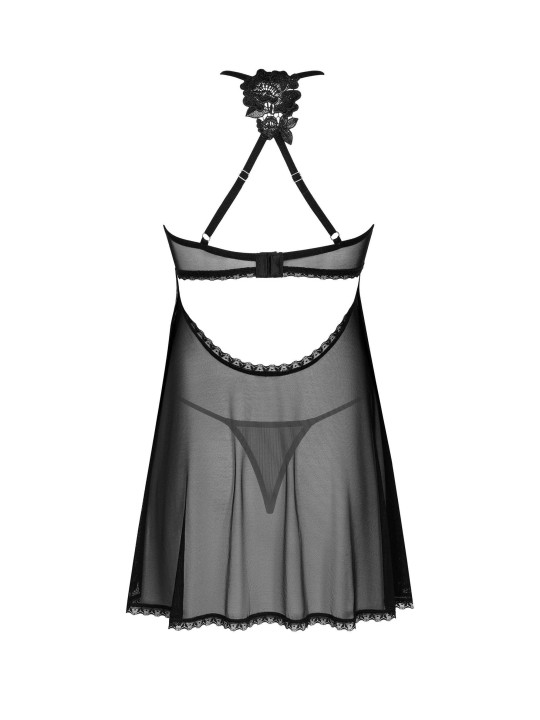 Latinesa babydoll et String - Noire