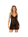 Latinesa babydoll et String - Noire
