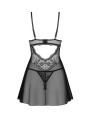 Perisia babydoll et string - Noirs