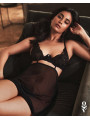 Nutris babydoll et String - Noire