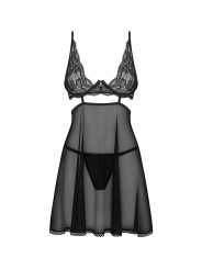 Nutris babydoll et String - Noire
