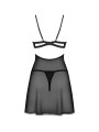 Nutris babydoll et String - Noire