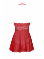 Sexy Kiss 247 babydoll et ruban de satin - Rouge