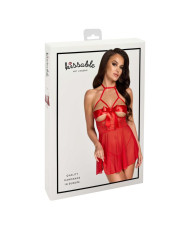 Sexy Kiss 247 babydoll et ruban de satin - Rouge