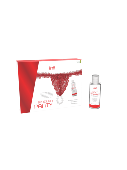Red brazilian panty - String et lubrifiant