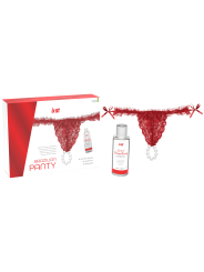 Red brazilian panty - String et lubrifiant