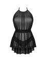 Serafia Nuisette et string - Noire
