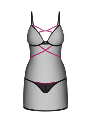 Novenes nuisette et string - Noir