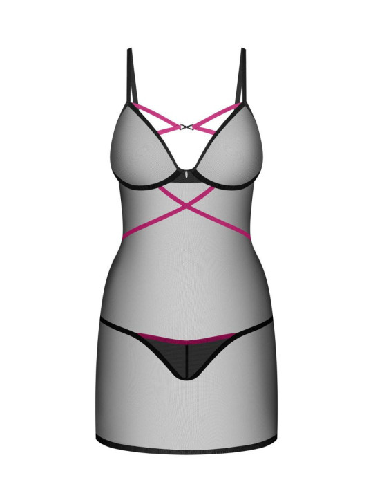 Novenes nuisette et string - Noir