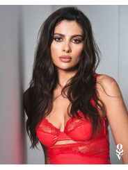 Aliosa nuisette et string - Rouges