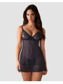 Nightly Blue nuisette et string - Bleu
