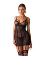 Nuites nuisette et string - Noirs