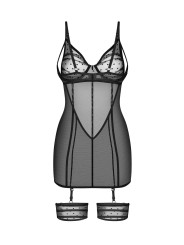 Nuites nuisette et string - Noirs