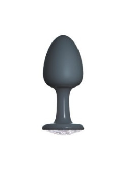 Plug Anal Bijou Geisha Diamond M - Noir et Blanc