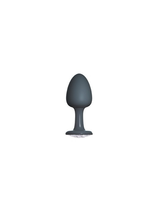 Plug Anal Bijou Geisha Diamond M - Noir et Blanc