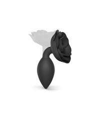 Plug Open Roses L - Black Onyx