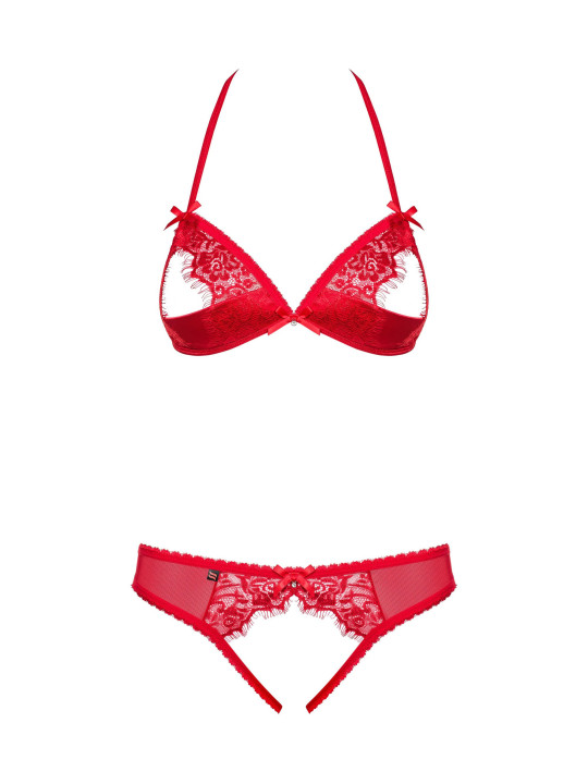 870-SEC-3 Ensemble ouvert 2 pcs - Rouge