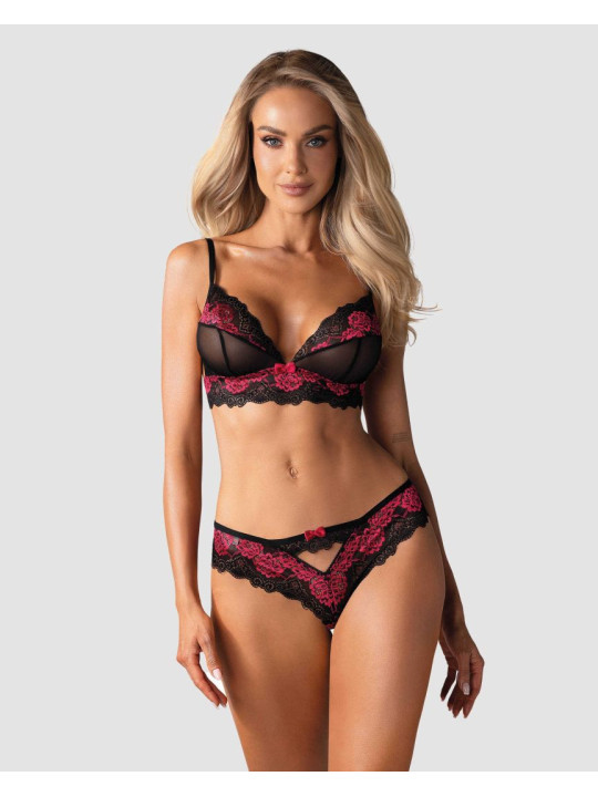 Tulia Ensemble 2 pcs - Noir et Fuchsia