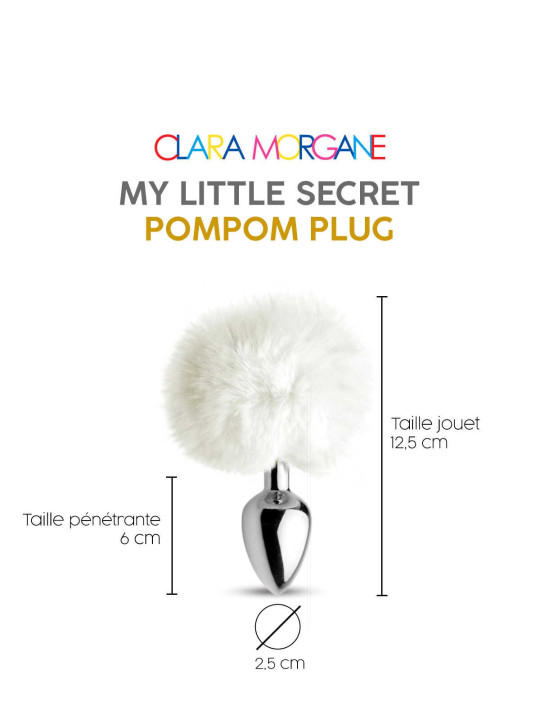 My little secret pompom plug - blanc