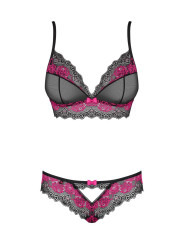 Tulia Ensemble 2 pcs - Noir et Fuchsia