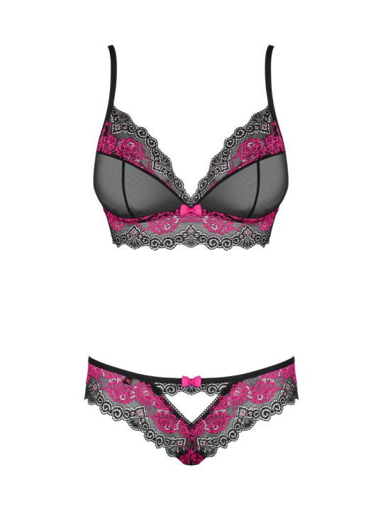 Tulia Ensemble 2 pcs - Noir et Fuchsia