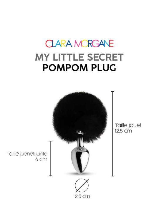 My little secret pompom plug - noir