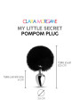 My little secret pompom plug - noir