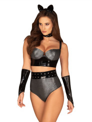 Silveria Ensemble 6 pcs - Argent et Noir