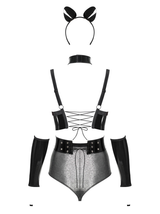 Silveria Ensemble 6 pcs - Argent et Noir