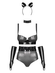 Silveria Ensemble 6 pcs - Argent et Noir