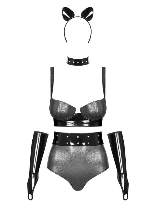 Silveria Ensemble 6 pcs - Argent et Noir