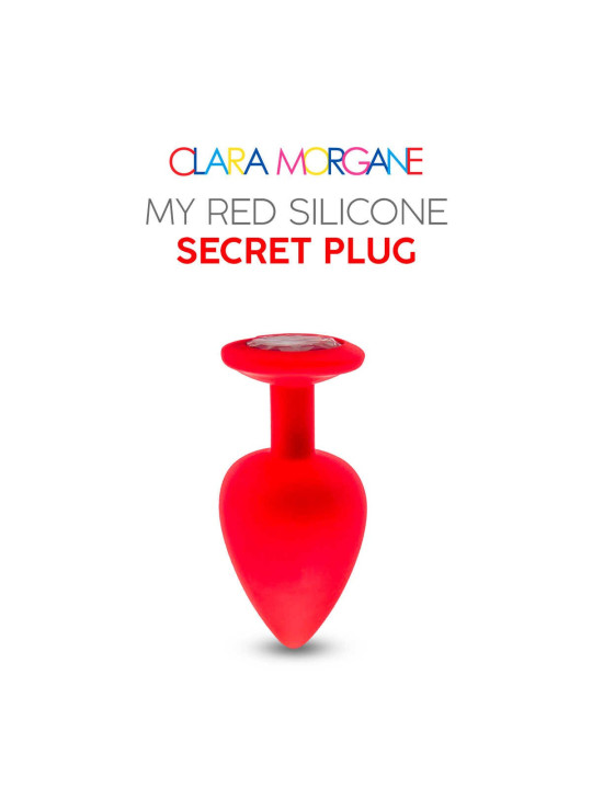 My red silicone secret plug medium
