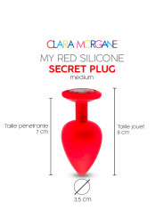 My red silicone secret plug medium