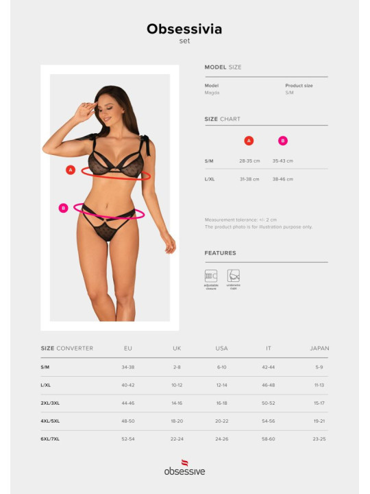 Obsessivia Ensemble 2 pcs - Noir