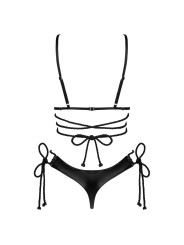 Cordellis ensemble ouvert - Noir wetlook