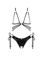 Cordellis ensemble ouvert - Noir wetlook