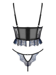 Saphira ensemble 2 pièces - noir et bleu