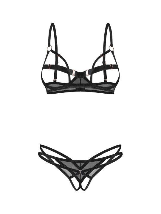 Euridia ensemble ouvert 2 pièces - Noir