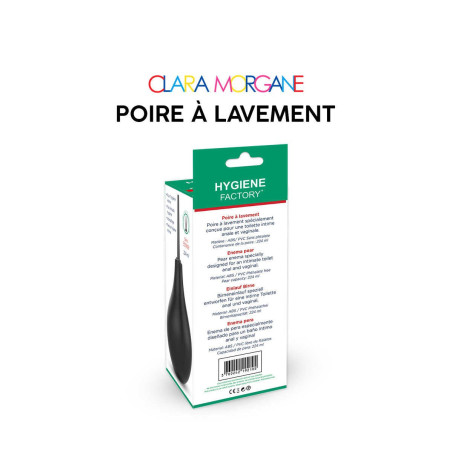 Poire à lavement Clara Morgane - Noir