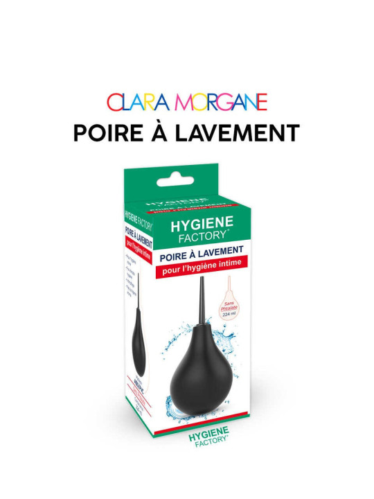 Poire à lavement Clara Morgane - Noir