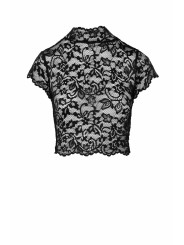 F303 Essence Top en dentelle avec col montant