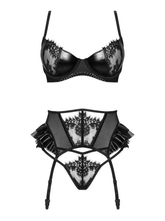 Rafaella ensemble wetlook - noir