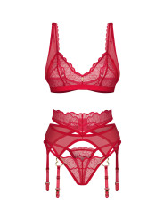 Cupide Desir ensemble 3 pièces - Rouge