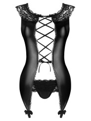 Raven ensemble wetlook - noir