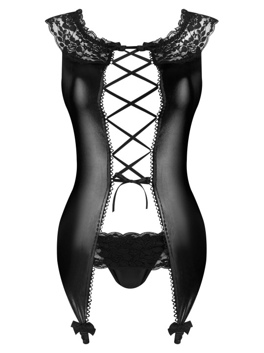 Raven ensemble wetlook - noir